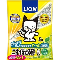 ニオイをとる砂 5L ニオイをとる砂 ライオンペット(リラックスグリーンの香り 5L)