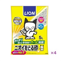 ニオイをとる砂 5L ニオイをとる砂 ライオンペット(5L×4個)
