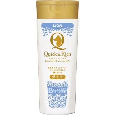 クイック&リッチ トリートメントイン シャンプー 愛犬用 リフレッシュサボン 200ml クイック&リッチ Quick&Pich ライオンペット