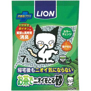お茶でニオイをとる砂 7L ニオイをとる砂 ライオンペット