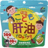 こども 肝油 ドロップグミ 100錠 ユニマットリケン 【栄養補助食品】(100粒)