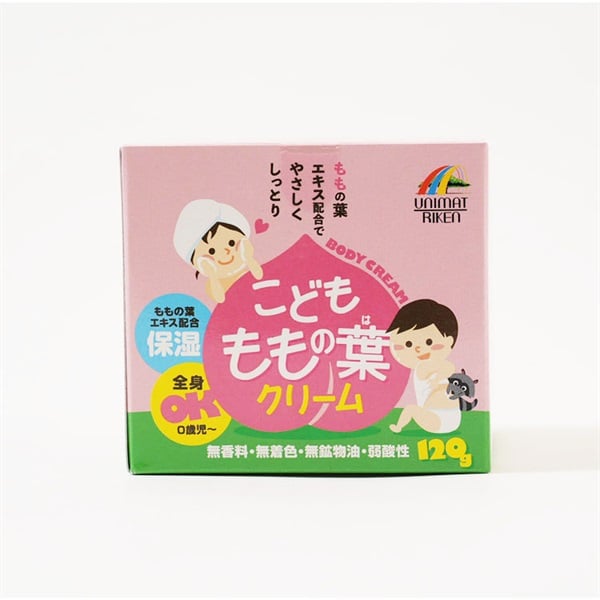 ユニマットリケン こども ももの葉クリーム 120g スキンケア 保湿 ベビー(4903361862798)
