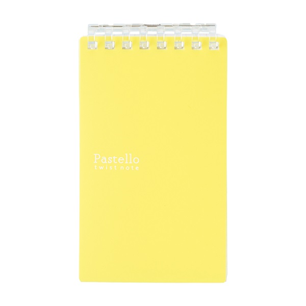 Pastello ツイストノート メモサイズ メモサイズ リーフ40枚(N1961‐5/イエロー)