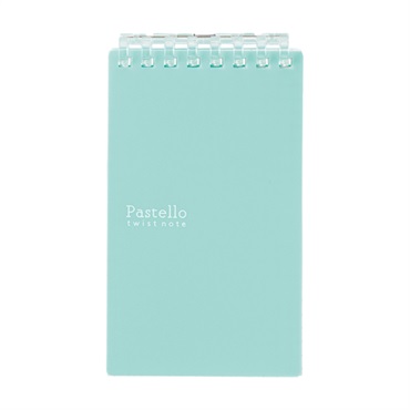Pastello ツイストノート メモサイズ メモサイズ リーフ40枚(N1961‐19/ライトグリーン)