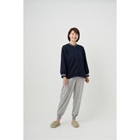 着替えなくていいスウェット 婦人用 クロスプラス(ネイビー×グレー)