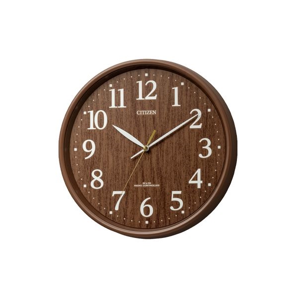 CITIZEN クラシック掛時計 ブラウン　キャロライン シチズン 電波掛時計 | イオンスタイルオンライン 衣料品・暮らしの品