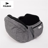【美品】POLBAN PRIME 抱っこ紐 0-48ヶ月 グレー POLBAN PRIME(ポルバン プライム) 新生児対応ヒップシート