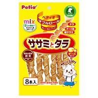 ダブルロール ササミとタラ チーズ入り 8本 ペティオ Petio(8本)
