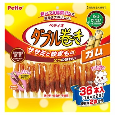 ダブル巻き ガム 36本 ペティオ Petio