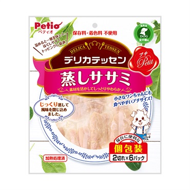 デリカテッセン プチ 蒸しササミ 2切れ×6パック ペティオ Petio