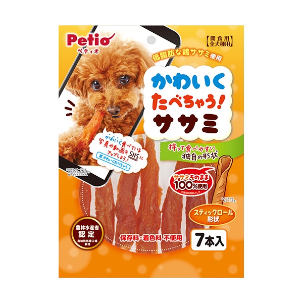 かわいくたべちゃう! ササミ 7本 ペティオ Petio(7本)