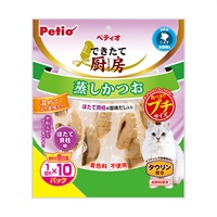 できたて厨房 蒸しかつお プチ ほたて貝柱味 1切れ×10パック ペティオ Petio(1切れ×10パック)