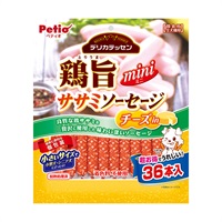 デリカテッセン 鶏旨 ミニ ササミソーセージ チーズin 36本 ペティオ Petio(36本)