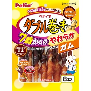 Petio ペティオ わんちゃん用 巻きガム (ダブル巻き７歳からのやわらかガム)