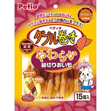 Petio ペティオ わんちゃん用 巻きガム (ダブル巻きやわらか細切りおいも)