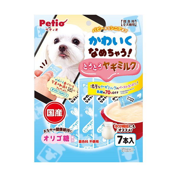 かわいくなめちゃう！ とろとろヤギミルク 7本 ペティオ Petio(7本)