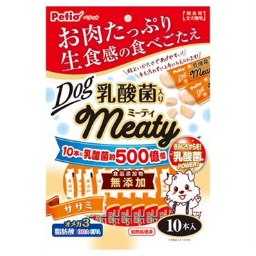 ミーティ ササミ 乳酸菌入り 10本 ペティオ Petio
