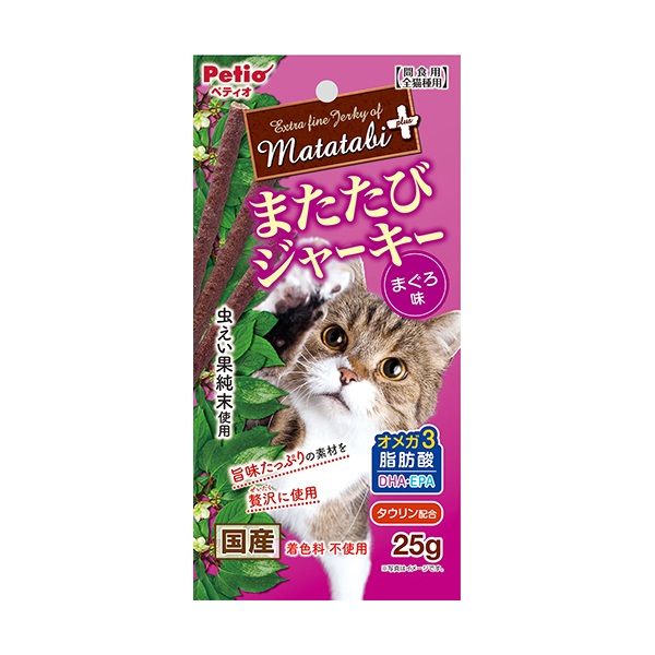 またたびプラス またたびジャーキー まぐろ味 25g ペティオ Petio(25g)
