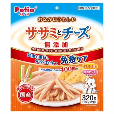 おなかにうれしい 無添加 ササミとチーズ 320g ペティオ Petio