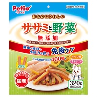 おなかにうれしい 無添加 ササミと野菜 320g ペティオ Petio(320g)