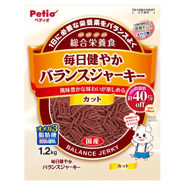 毎日健やかバランスジャーキー カット 1.2kg ペティオ Petio(1.2kg)