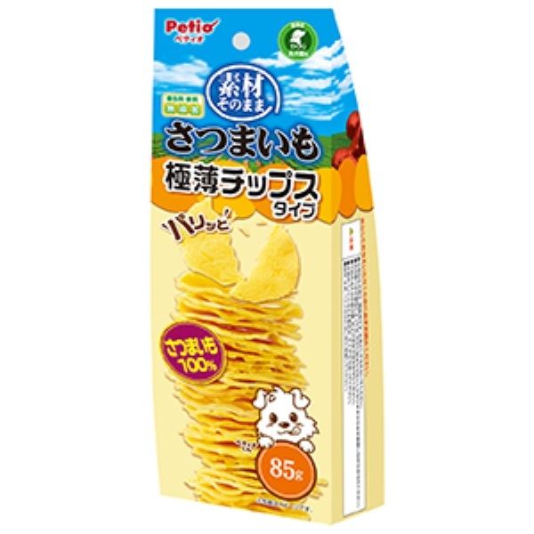 素材そのまま さつまいも パリッと 極薄チップスタイプ 85g ペティオ