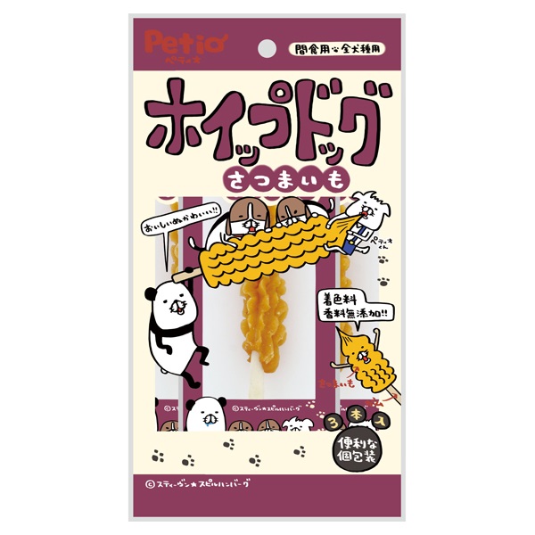 ホイップドッグ さつまいも 3本 ペティオ Petio(3本)