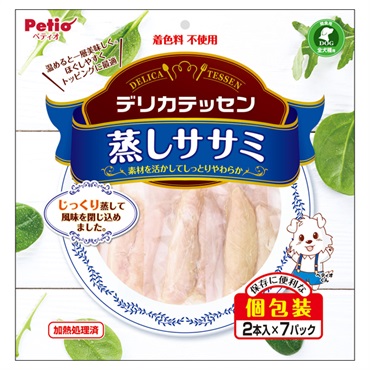 デリカテッセン 蒸しササミ 2本×7パック ペティオ Petio