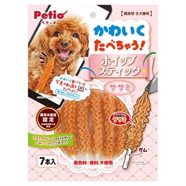 かわいくたべちゃう！ ホイップスティック ササミ 7本 ペティオ Petio