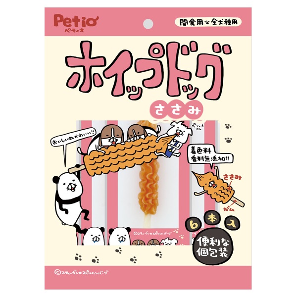 ホイップドッグ ささみ 6本 ペティオ Petio(6本)