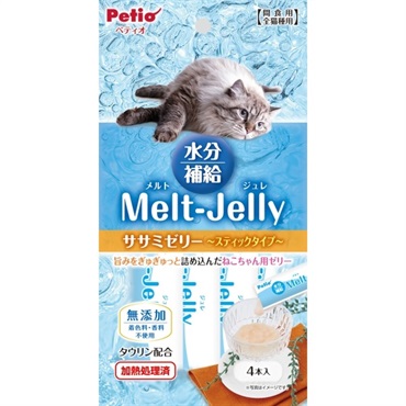 メルトジュレ 水分補給 スティックタイプ 4本 ペティオ Petio ペティオ(ササミゼリー)