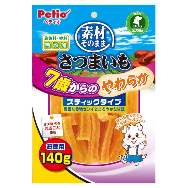 素材そのまま さつまいも 7歳からのやわらかスティックタイプ 140g