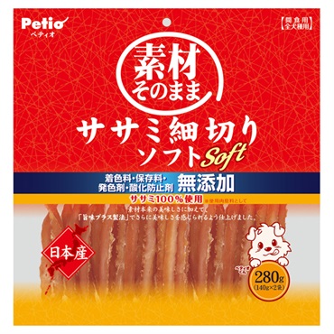 素材そのまま ササミ細切りソフト 280g ペティオ Petio