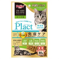 プラクト Plact キャット ドライフード 幼猫～成猫用 カツオ味 80g ペティオ Petio(80g)