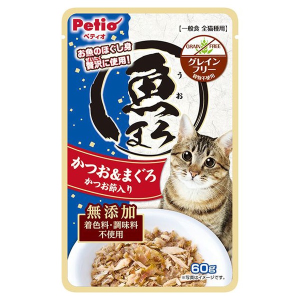 中とろ 赤身 ヤッホー 魚まろ かつお&まぐろ 60g ペティオ Petio | イオンスタイルオンライン