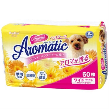 エアセレブ アロマティック ペットシーツ ワイド 50枚 ペティオ Petio