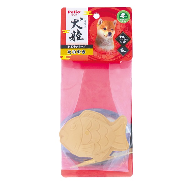犬用おもちゃ 犬雅 和菓子ラテックス たいやき ペティオ Petio(たいやき)