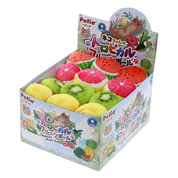 猫用おもちゃ トロピカルフルーツボール 1個 ペティオ Petio | イオン