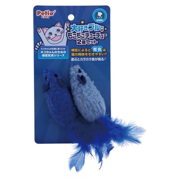 猫用おもちゃ 大好きブルーのもこもこチューチュー 2個セット ペティオ Petio