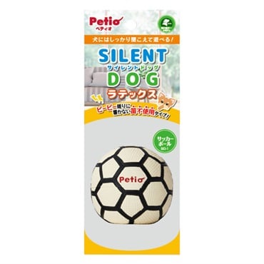 犬用おもちゃ サイレントドッグラテックス サッカーボール 1個 ペティオ Petio