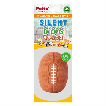 犬用おもちゃ サイレントドッグラテックス ラグビーボール 1個
