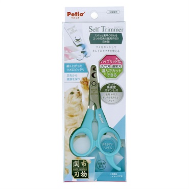 SelfTrimmer スパッと素早く切れる 2つの刃先の猫用爪切り 1個 ペティオ Petio