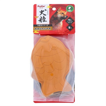 犬用おもちゃ 犬雅 和菓子ラテックス 大きなたいやき 1個 ペティオ Petio