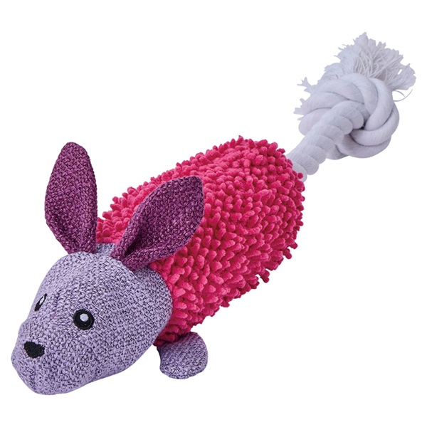犬用おもちゃ モコモコシャカシャカロープTOY ペティオ Petio(ウサギ)