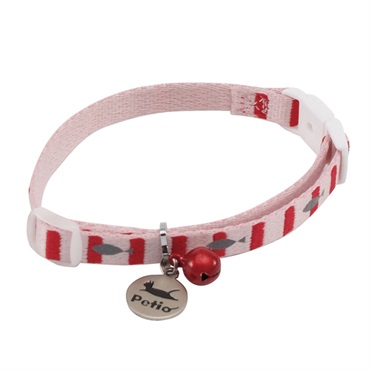 CAT COLLAR キャットカラー フィッシュボーダーカラー ピンク 1個 ペティオ Petio