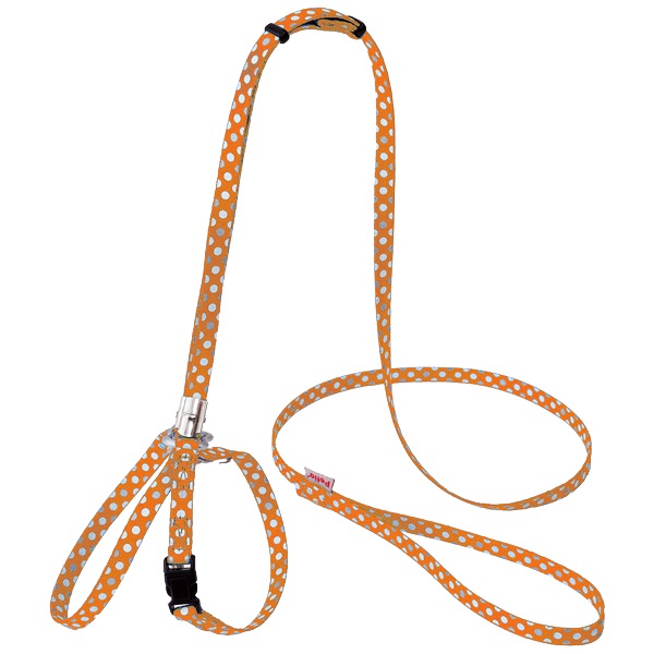CAT HARNESS キャットハーネス ドットハーネスリード オレンジ ペティオ Petio(オレンジ)