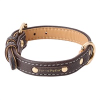 Porta ポルタ 犬用首輪 クラシックソフトレザーカラー 21mm ブラウン ペティオ Petio(21mm/ブラウン)