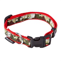 犬用首輪 EthicalDoor エシカルドア 迷彩カラー M レッド ペティオ Petio(M/レッド)