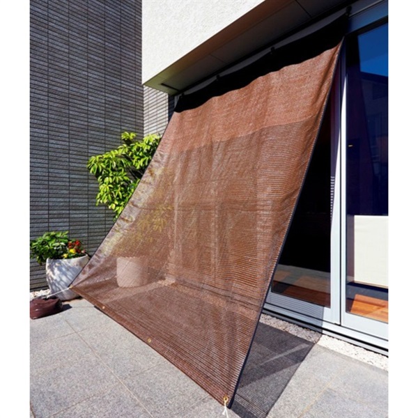４段階スリットシェード　ブラウン(200×300cm)