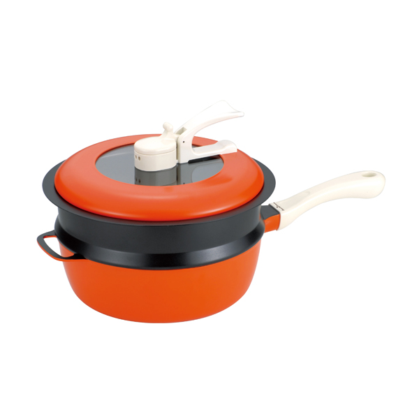 【未使用品】レミパン　24センチ　オレンジ レミパン Remi Hirano フライパン 24cm IH対応 （ REMIPAN 平野レミ